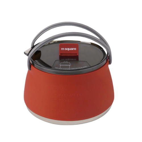 34 oz Outdoor Portable Camping Silica Gel Folding Teapot CampGoose